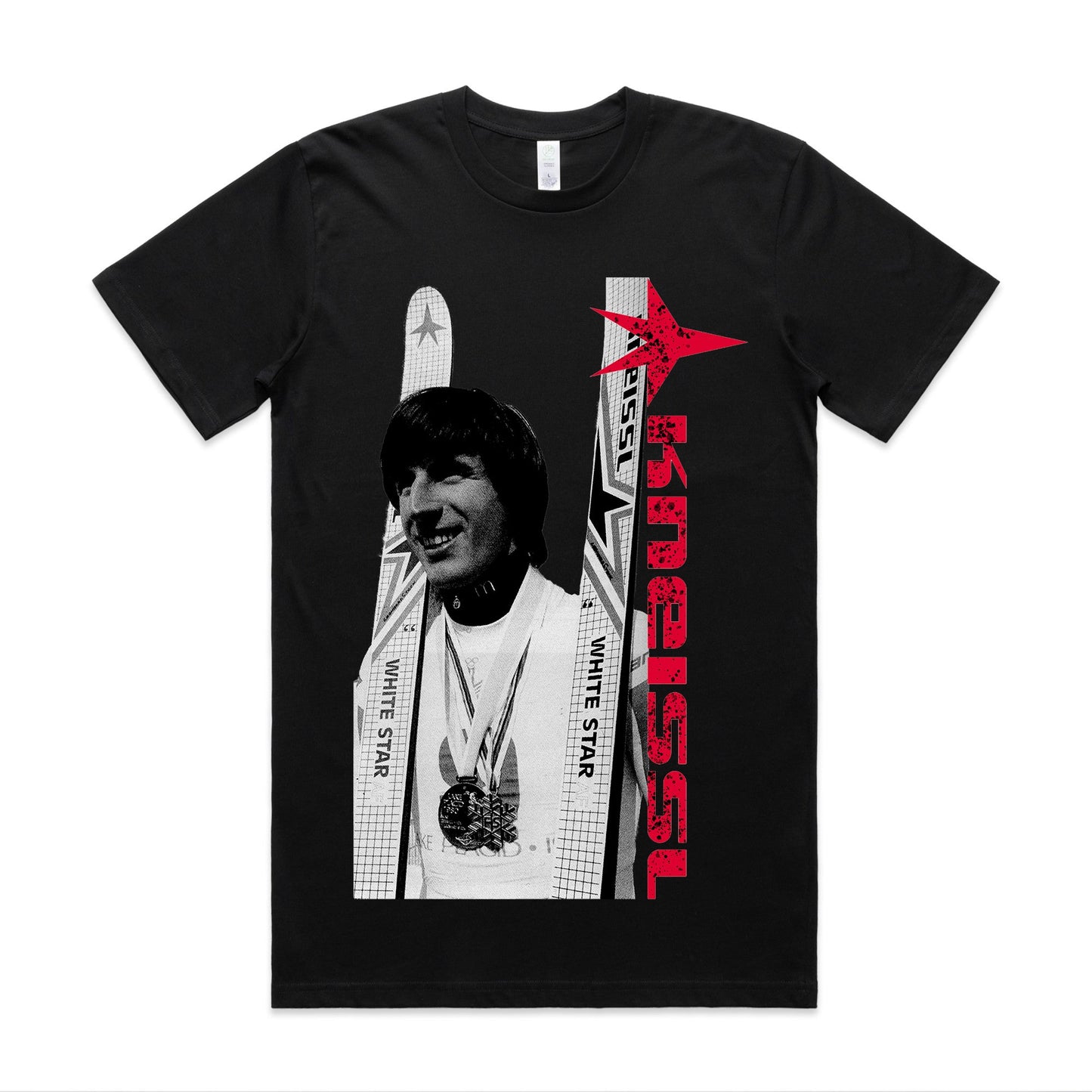 Leonhard Stock Retro Gold Star - T-Shirt - Kneissl - UK